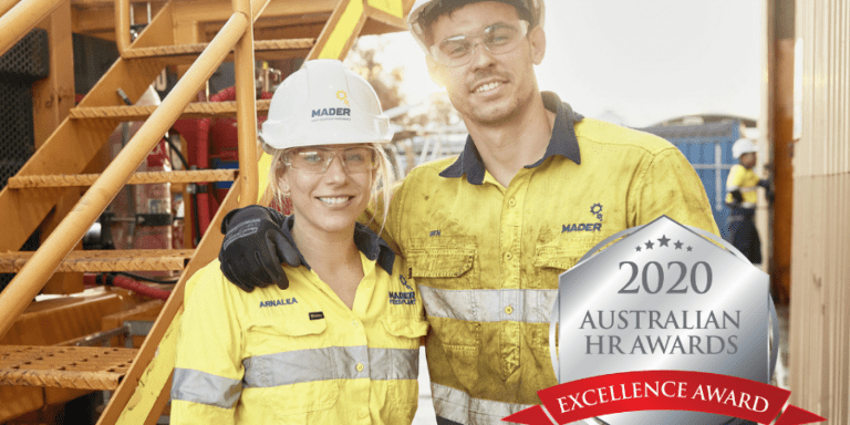 Mader Group win Excellence Award in the 2020 Australian HR Awards